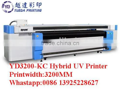 Eco Solvent Led uv Flatbed Printer uv Roll to Roll Printer 1024i Printheads 3.2m photo-5