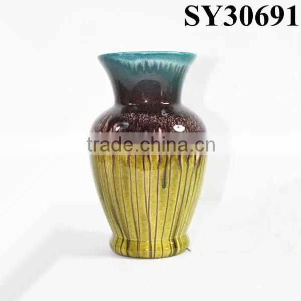 Home Decorative Yellow Large Cheap Ceramic Flower Vase photo-6
