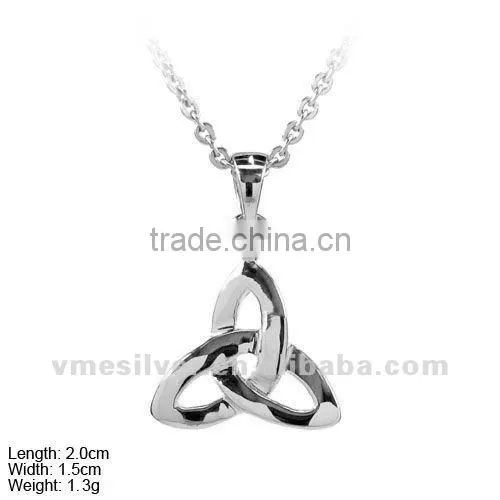 [PSA-0984] 925 Silver Religion Charm/ Pendant, Silver Triquetra Charm/Pendant