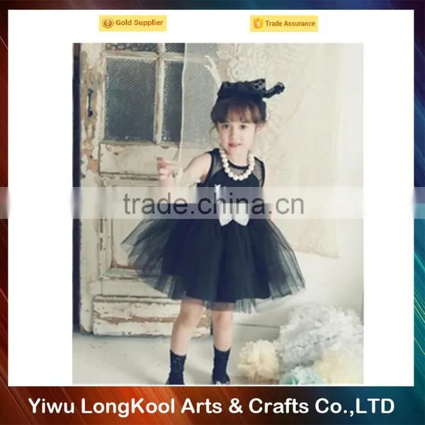 High Quality Christmas Cute Girl Wedding Dress Black Baby Tutu Dress photo-3