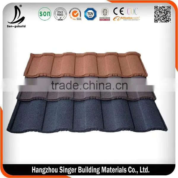 SGB Stone Coated Steel Roof Tile/Aluminum Zinc Steel Roofing Tiles photo-3