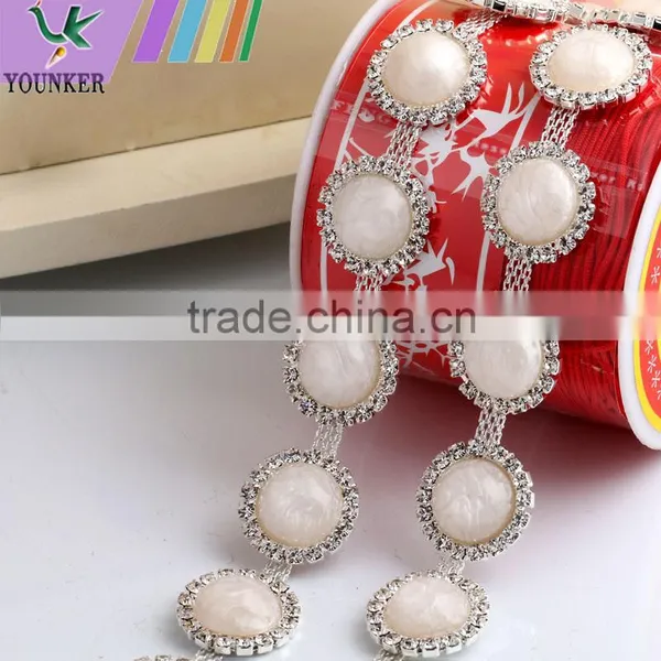 Bling Bling Fashion Latest Fancy Rhinestone Cup Chian For Garments,bags,shoes Decorations YSC17 photo-3