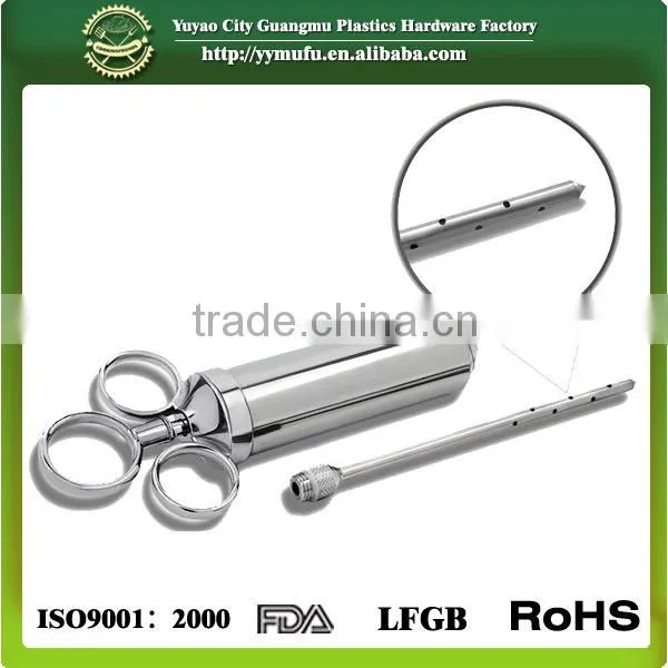 Sell Well Zhejiang 4-Ounce Stainless Steel Barbecue Marinade Injector Flavor Injector photo-3