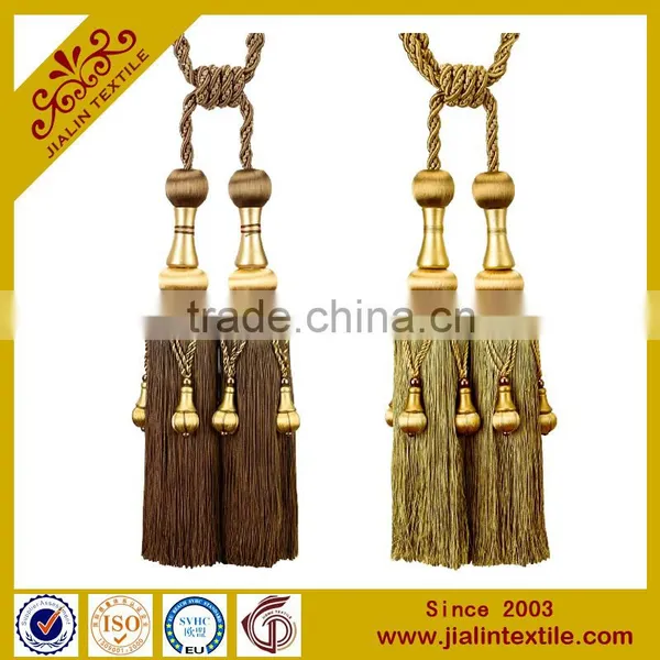 China Handmade Beaded Tassel Rayon Tieback