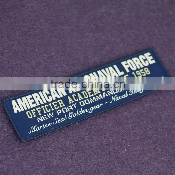 Factory Price Merrow Border Woven Badges With Backing photo-5