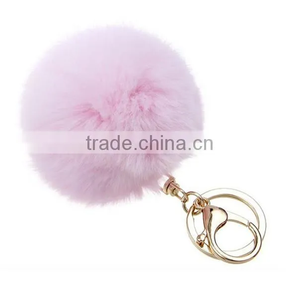 Customized Rabbit Fur Ball Keychain photo-5