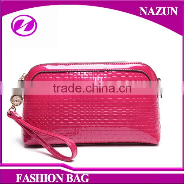 Small Size Shiny PU Leather Lady Bags Messenger Bags Clutch Handbags