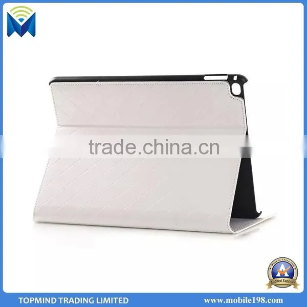 New Arrival Argyle Smart Book Style Wallet Leather Case for IPad Air 2 photo-6
