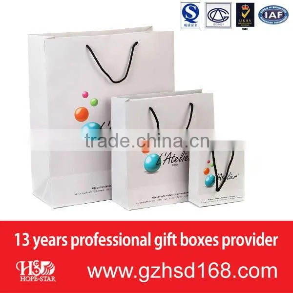 2016 Custom Logo Printed Paper Shopping Bag, Shopping Gift Paper Bag Wholesale photo-4