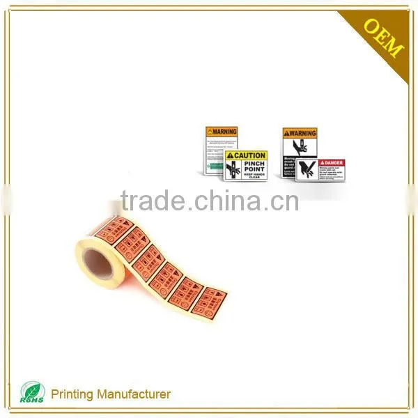 Remove PET Danger Warning Sticker Labels Packaging And Shipping photo-3