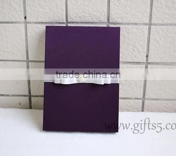 Custom Handmade Luxury Purple Wedding Gift Box for Invitations photo-2