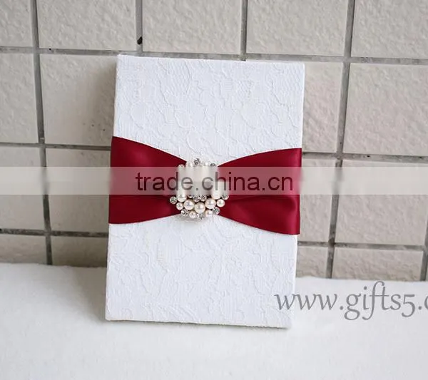 Elegant White Wedding Invitation Card Box With Professional Supplier photo-4