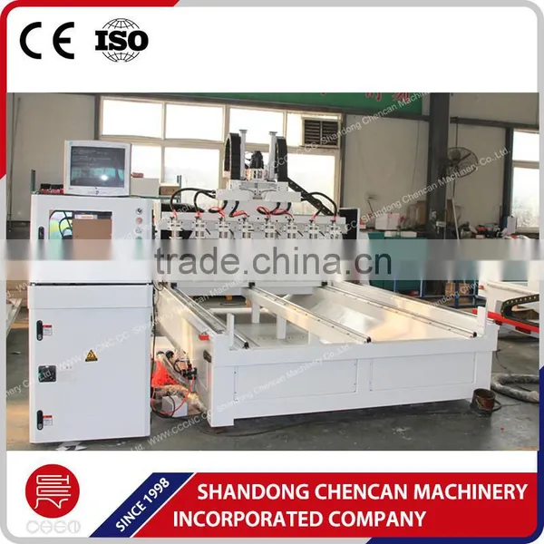 Cylindrical Wood Multi Heads 4 Axis Cnc Router Machine photo-3