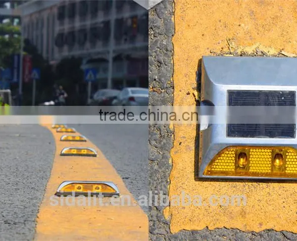Top Selling Yellow Monocrystalline Exit&entance Solar Led Road Stud photo-6