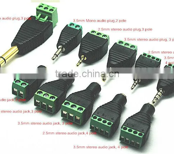 Environmental Friendly Material Solderless 3.5mm Audio Plug photo-2