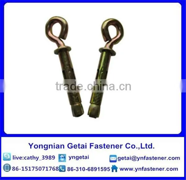 Zinc Yellow Eye Bolt Sleeve Anchor photo-2
