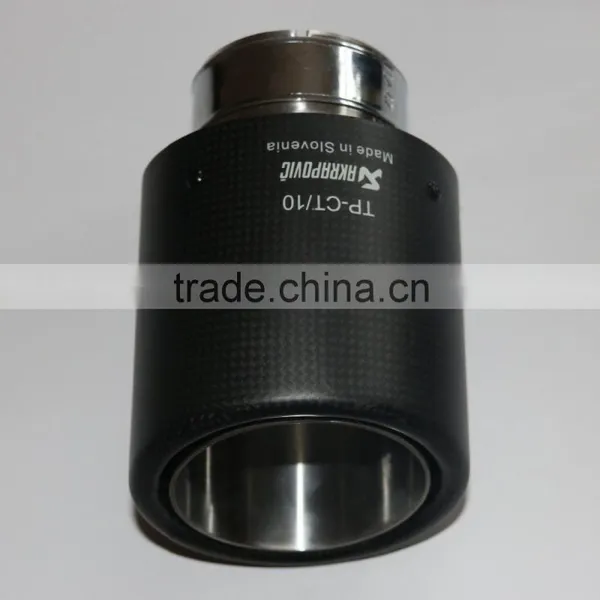 Black Carbon Fiber Exhaust Tip/carbon Fiber Muffler End Pipe photo-3