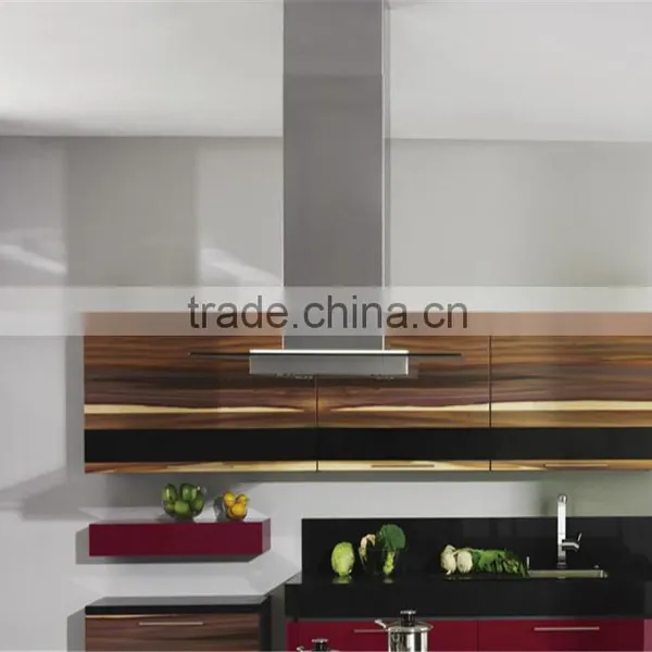 High Gloss Red Kitchen Chimney Design Kitchen Cabinet photo-4