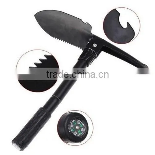 Mini Camping Hiking Multifunction Folding Shovel Trowel Pick Tool Spade photo-3
