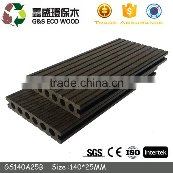 Eco-friendly Terrace Composite Solid Decking Swimming Pool Anti-slip Wpc Decking photo-5