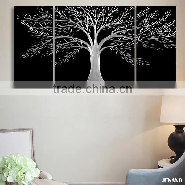 Fashion Wedding Decoration Life Tree Metal Painting Modern Art Wall Decor Wall Pictures For Living Room photo-3