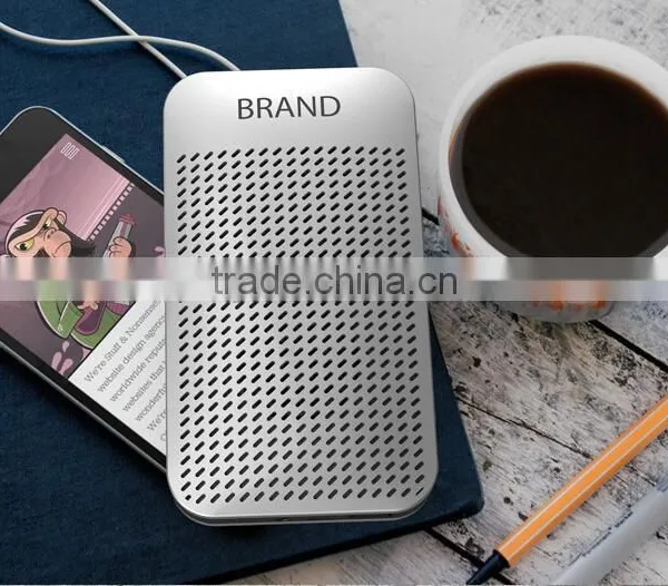Multi-function Mobile Power Portable Speaker Super-thin Safe Polymer Batteries Bluetooth Stereo Mini Charging Treasure Speaker photo-3