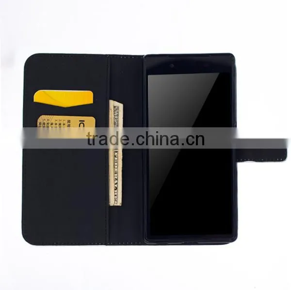 PU Leather Phone Cover IMD Phone Case for Sony Z5 / Mini photo-3
