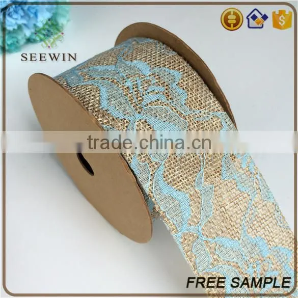 High Quality Online Lace Mesh Linen Jute Craft Fabric Ribbon Wholesale photo-5