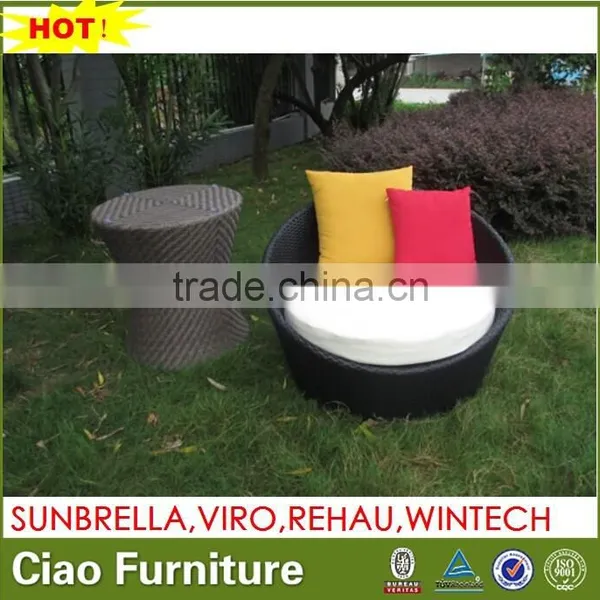 Antique French Style Garden Furniture Rattan Outdoor Day Bed photo-3