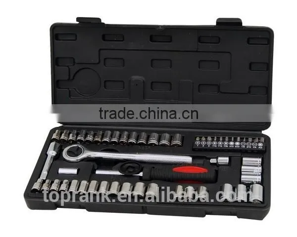54 Piece 1/4" & 3/8" DR. Sockt Set photo-3