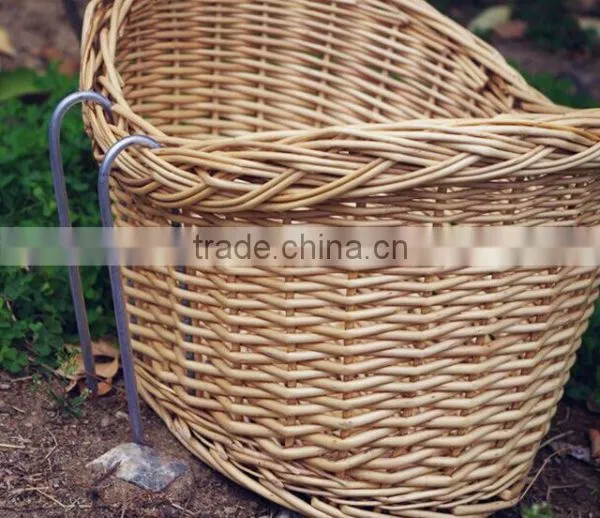 Wholesale Vintage Removable Wicker Bicycle Front Basket photo-3