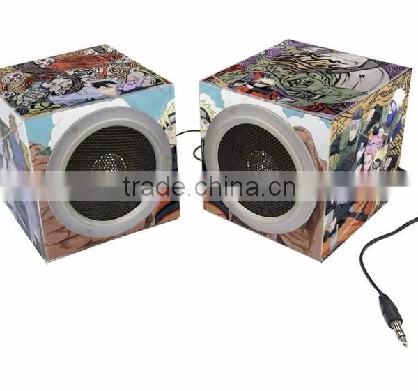 New Design Custom Full Logo Printing Foldable Cardboard Mini Speaker for Promotion Gift photo-2