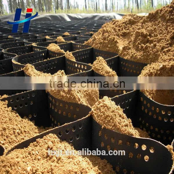 Supply Cellular Confinement System for Soil Sand Gravel HDPE Geocell Pavers photo-3