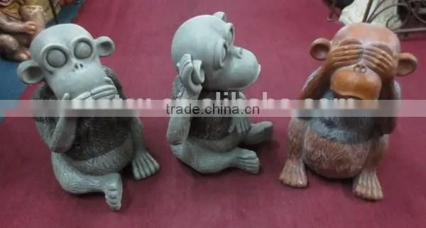 Home & Garden Decor Fiberglass Monkey Statue photo-3