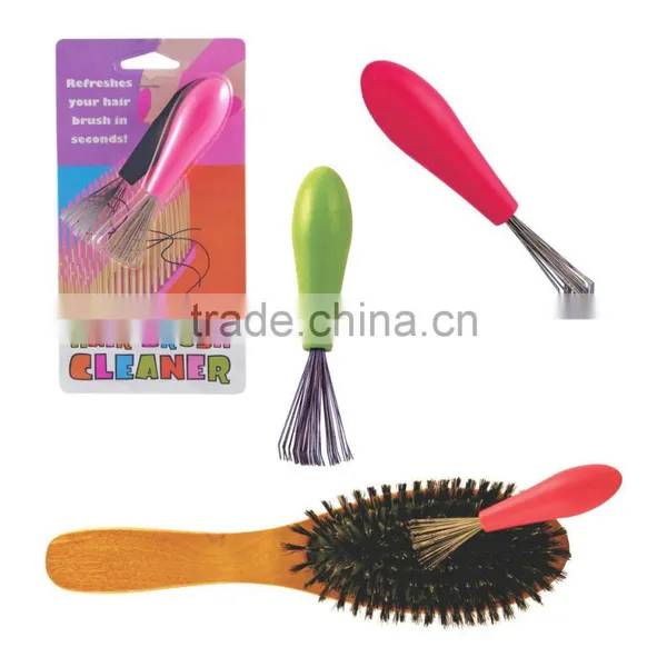 Hair Brush Cleaner With Wooden Handle and Stainless Steel Head photo-4