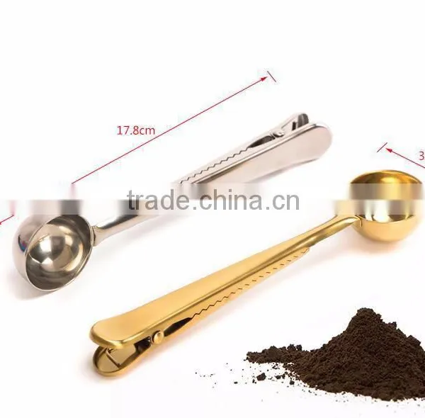 304 Stainless Steel Food Grade Measured Coffee Spoon With Clip photo-6