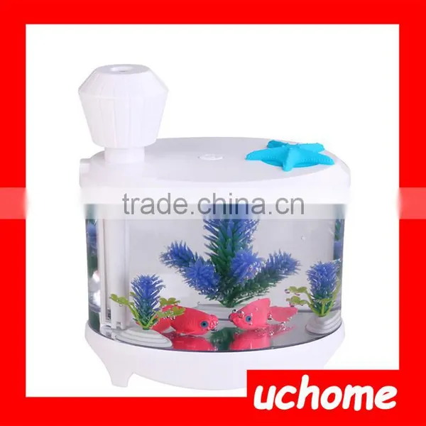 UCHOME Creative Desktop Micro Landscape Aquarium Lighting Household USB Ultrasonic Atomizing Air Humidifier photo-4