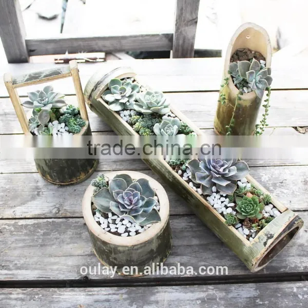 Long Polishing Bamboo Material Decoration Craft Bamboo Vase photo-6