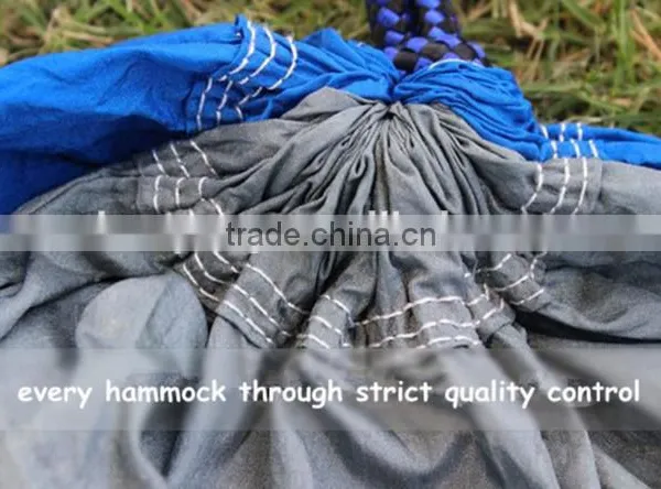 Wholesale Cheap Lightweight Folding Nylon Outdoor Camping Hammock,portable Parachute Hammock photo-2