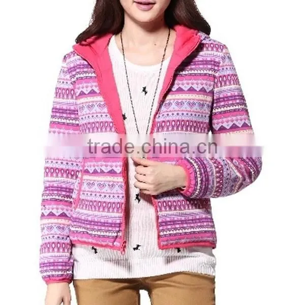 2015 High Quality Woman's Outdoor Breathable Two Sides Wear Short Padded Jacket photo-2