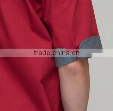 Juqian New Fashion Man Chef's Short Sleeve Jacket Restaurant & Hotel Kitchen Chef Uniform Colors photo-3