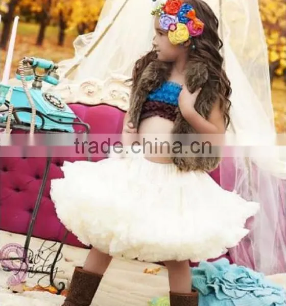 Popular Gorgeous Clothing Chiffon Tutu Party Pettiskirt Adorable Attire Floral Side photo-4