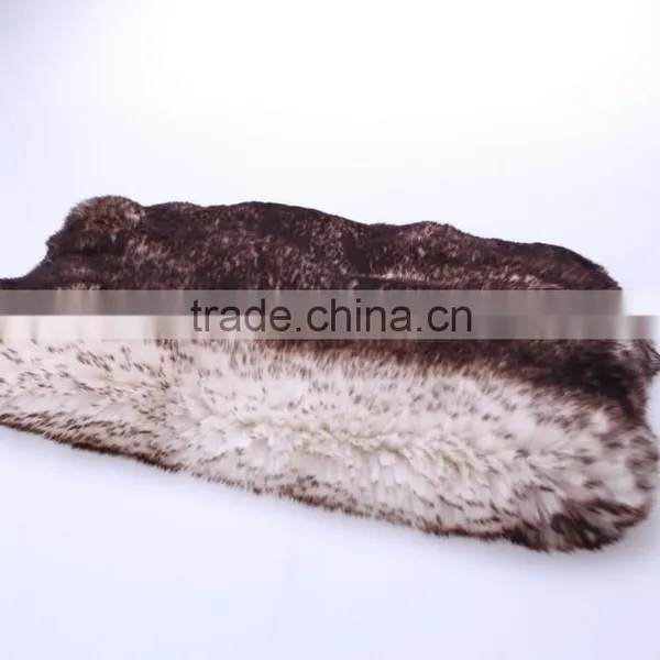 Tanned Rabbit Fur Skin, Dyed Color photo-2