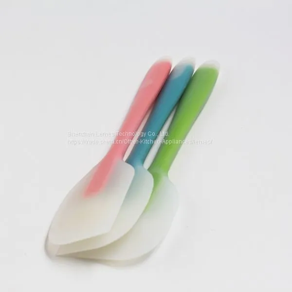 Heat Resistant Transparent Spatula Knife Shape Silicone Spatula photo-4