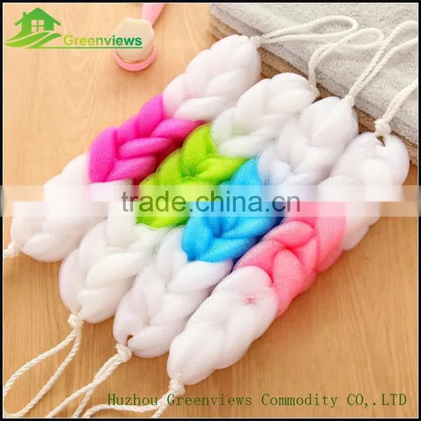 Wholesale Net Mesh Bath Sponge Long Shower Puff Body Back Scrubber Sponge Cleaning photo-5