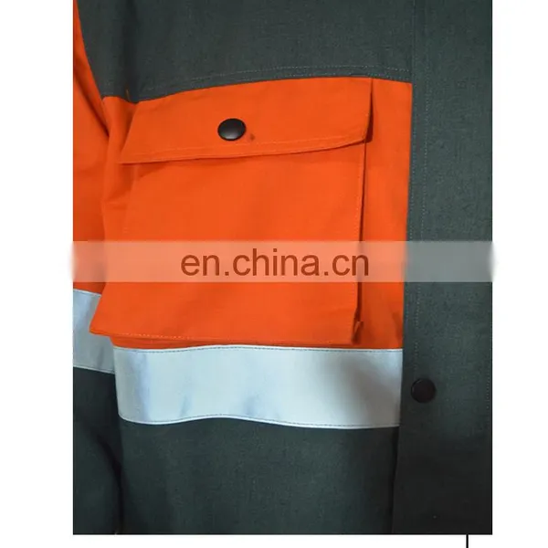 Manufacturer Direct Two Pieces Uniforms Construction Workwear With Reflective Tapes photo-6