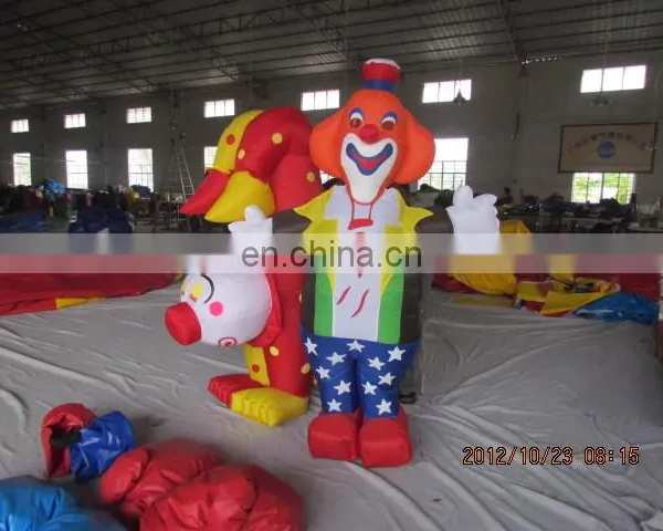 TOP Inflatable Double Clown Cartoon for Advertisement photo-3