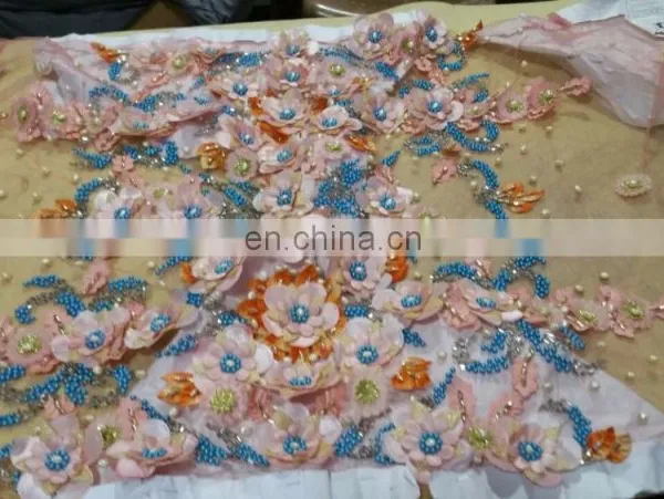 Hand Made Embroidered Fabrics Stone and Bead Work 2017
