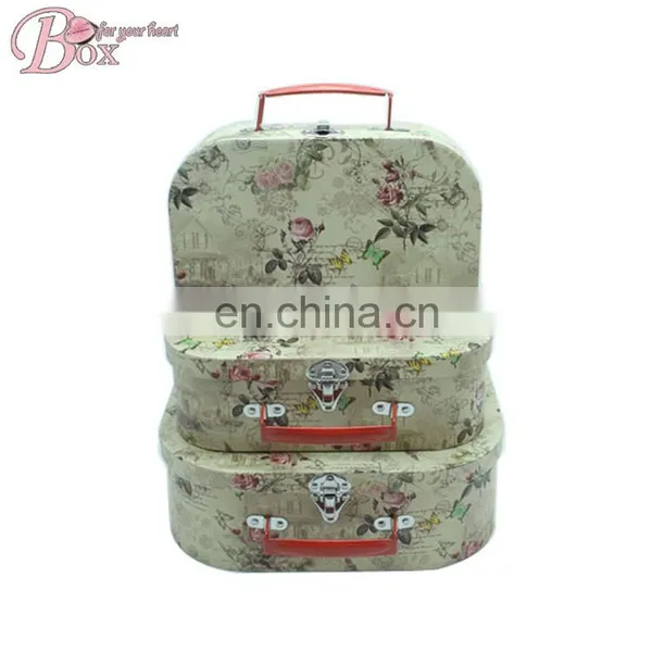 Home Recycle Paper Flower Cardboard Suitcase Box photo-2
