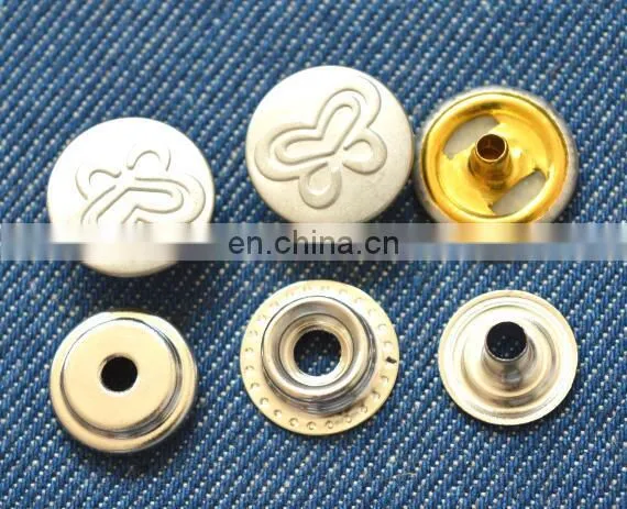 Logo Embossed Metal Snap Button photo-3